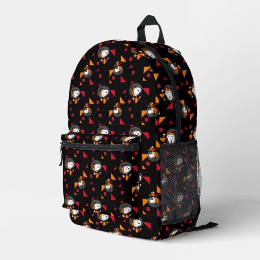 Sac À Dos Imprimé ESPACE | Snoopy Space Suit Motif noir (Coin arrière droit)