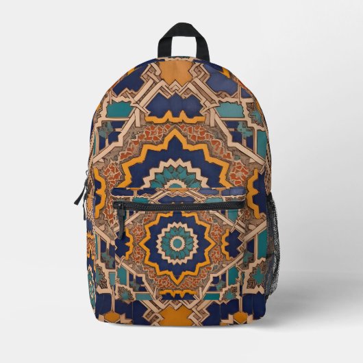 Sac À Dos Imprimé Esprit Zellige (Recto)