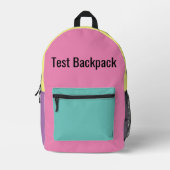 Sac À Dos Imprimé essai (Recto)