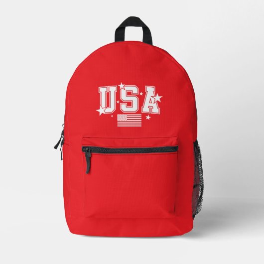 Sac À Dos Imprimé États-Unis (Recto)