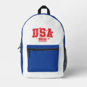 Sac À Dos Imprimé États-Unis (Recto)