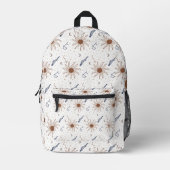 Sac À Dos Imprimé Étoile céleste, soleil et lune (Recto)