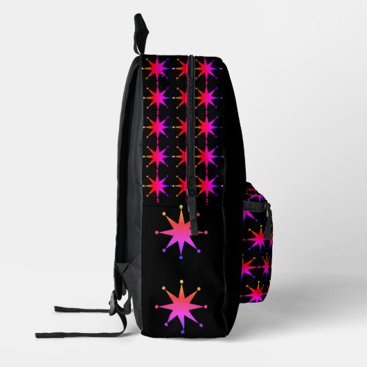 Sac à dos imprimé étoile rétro (Gauche)
