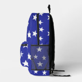 Sac À Dos Imprimé Étoiles blanches en bleu (Droite)