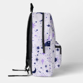 Sac À Dos Imprimé Étoiles célestes noires et violettes (Gauche)