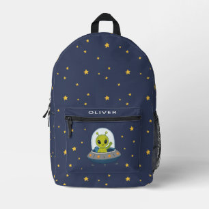 Sac À Dos Imprimé Étoiles d'alien mignon Espace Enfants
