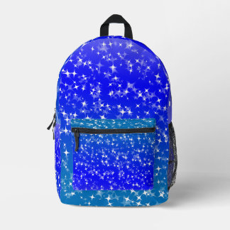 Sac À Dos Imprimé Étoiles de ciel bleu