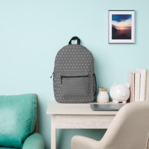 Sac À Dos Imprimé Étoiles d'hiver Motif gris foncé Noël pour les fil
