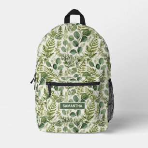 Sac À Dos Imprimé Eucalyptus Personnalisé en Verdure