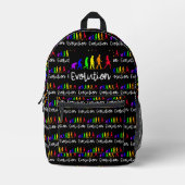 Sac À Dos Imprimé Évolution (Recto)