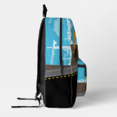 Sac À Dos Imprimé Excavateur Camion de construction Camions Site Gar (Gauche)