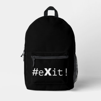 Sac À Dos Imprimé #eXit !