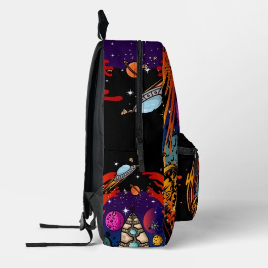 Sac À Dos Imprimé Exploser le vaisseau spatial (Gauche)