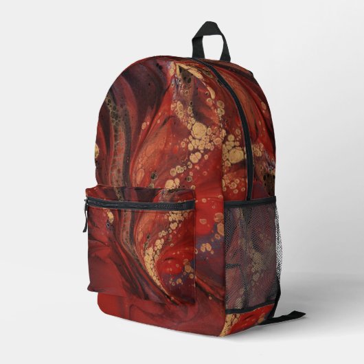 Sac À Dos Imprimé Expressions d'écarlet (Coin arrière droit)