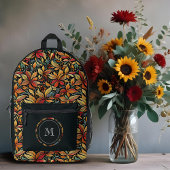 Sac À Dos Imprimé Exquisite Elegant Botanical Fall Leaves Design