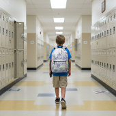 Sac À Dos Imprimé Fairytale Castle Pastel Aquarelle