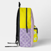 Sac À Dos Imprimé Faisceau Simple Jaune Violet Rose (Gauche)