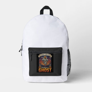 Sac À Dos Imprimé Fantôme à costume humain Tête de citrouille Cimeti
