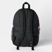 Sac À Dos Imprimé Fantômes de dégradé pourpre (Verso)