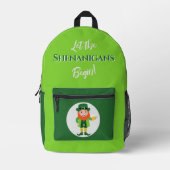 Sac À Dos Imprimé Farces Leprechaun Saint-Patrick (Recto)