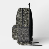 Sac À Dos Imprimé Faux Snakeskin noir (Droite)