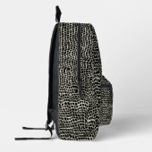 Sac À Dos Imprimé Faux Snakeskin noir (Gauche)