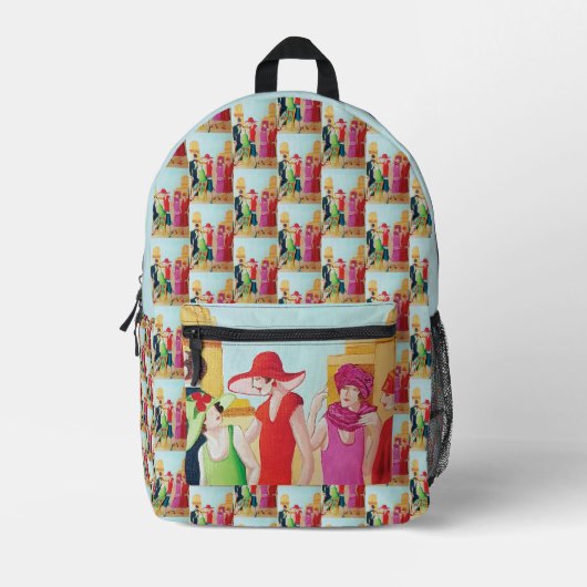 Sac À Dos Imprimé Femmes Art déco (Recto)