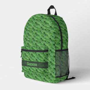 Sac À Dos Imprimé Fermes de bois vert Nature Personnalisée