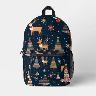 Sac À Dos Imprimé Festif thème Motif de Noël