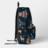 Sac À Dos Imprimé Festif thème Motif de Noël (Gauche)