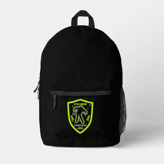 Sac À Dos Imprimé Fête de zombies pour enfants (Recto)