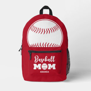 Sac À Dos Imprimé Fête des mères de la maman de baseball personnalis