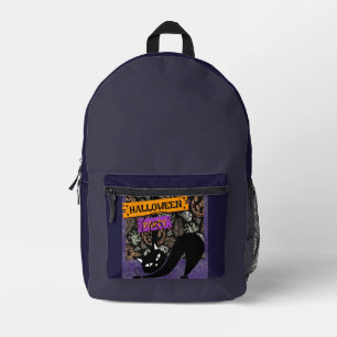 Sac À Dos Imprimé Fête d'Halloween, Chat Noir, Moderne, Tendance