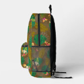 Sac À Dos Imprimé Feuillage tropical été marron (Droite)