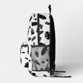 Sac À Dos Imprimé Feuille d'été noir et blanc Tropical Motif (Droite)