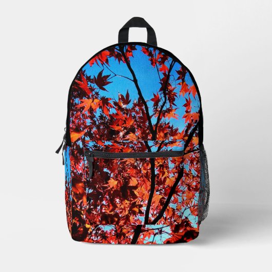Sac À Dos Imprimé Feuilles d'automne (Recto)