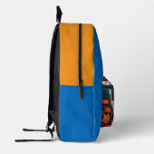 Sac À Dos Imprimé Feuilles d'automne bleu-orange (Gauche)