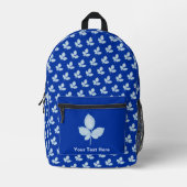 Sac À Dos Imprimé Feuilles de brique d'impression Cyano (Recto)