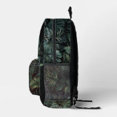 Sac À Dos Imprimé Feuilles de Forêt Tropicale Humide (Droite)