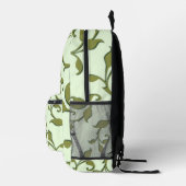 Sac À Dos Imprimé Feuilles d'olive défilantes (Droite)