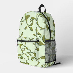 Sac À Dos Imprimé Feuilles d'olive défilantes