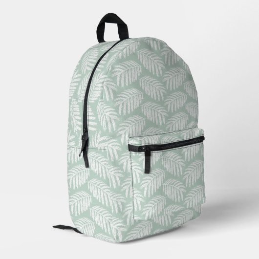 Sac À Dos Imprimé Feuilles tropicales vertes (Coin arrière gauche)
