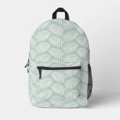 Sac À Dos Imprimé Feuilles tropicales vertes (Recto)