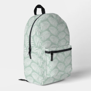 Sac À Dos Imprimé Feuilles verts tropicaux