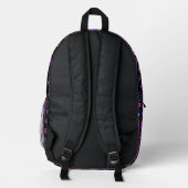 Sac À Dos Imprimé Fibonacci 'Fish Black' de Kenneth Yoncich (Verso)