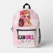 SAC À DOS IMPRIMÉ FILLE DE GLAM (Recto)