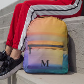 Sac À Dos Imprimé Fille Monogramme Délice rose arc-en-ciel rayures P