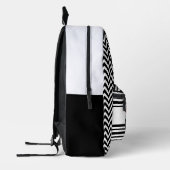 Sac À Dos Imprimé Fille noire et blanche (Gauche)