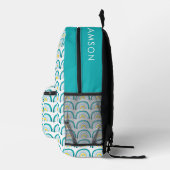 Sac À Dos Imprimé Filles arc-en-ciel turquoise (Droite)