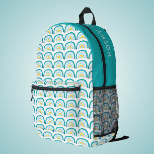 Sac À Dos Imprimé Filles arc-en-ciel turquoise